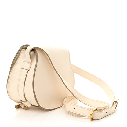 Chloe Grained Calfskin Small Marcie Round Crossbody Bag Misty Ivory 3 of 11