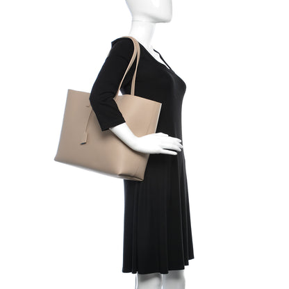 Saint Laurent Calfskin Large Shopping Tote Natural 2 of 10