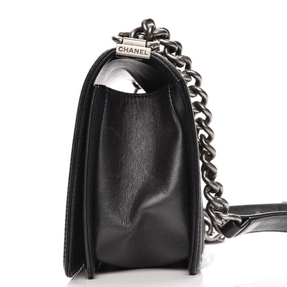 Chanel Calfskin Quilted Medium Boy Flap Black 8 of 11