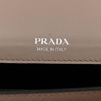 Prada Saffiano City Calfskin Mini Envelope Bag Water Lily 7 of 10