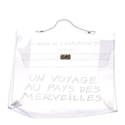 Hermes Vinyl Souvenir De L'Exposition Kelly Transparent 1 of 13