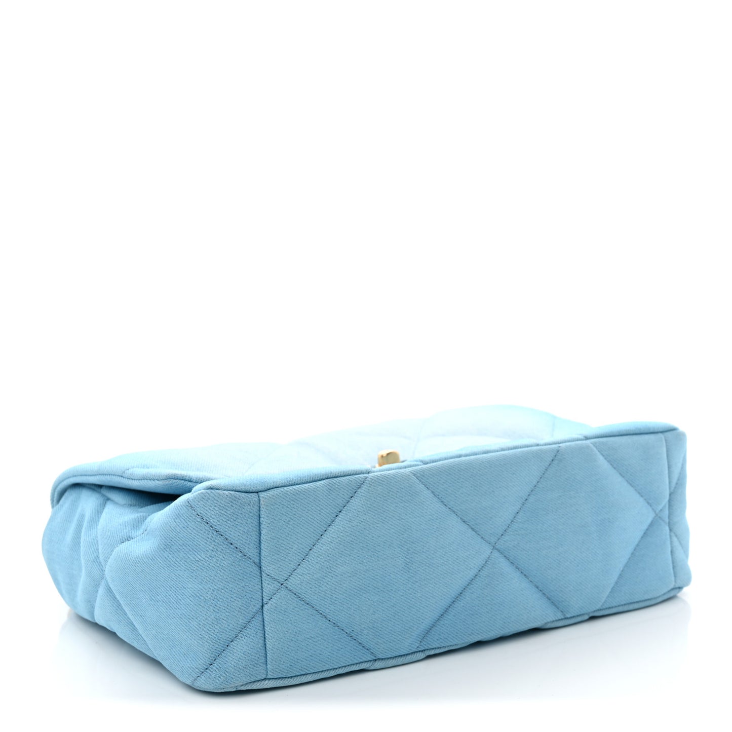 Ombre Denim Quilted Large Chanel 19 Flap Light Blue