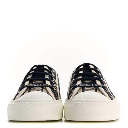 Christian Dior Canvas Oblique Walk'N Dior Low Top Sneakers 39 Deep Blue 3 of 10