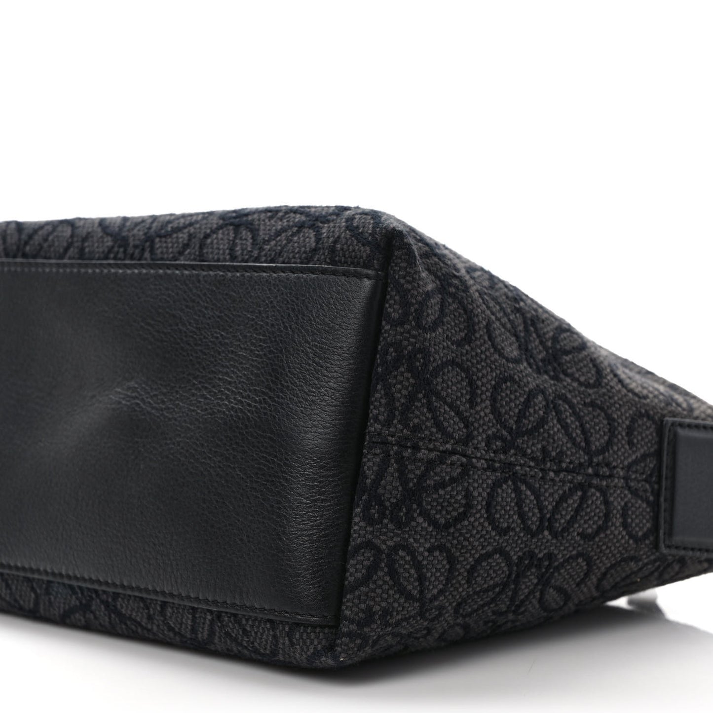 Jacquard Anagram Calfskin Small Cubi Bag Anthracite Black