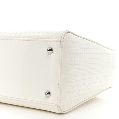 Christian Dior Patent Micro-Cannage Medium Lady Dior White 11 of 19