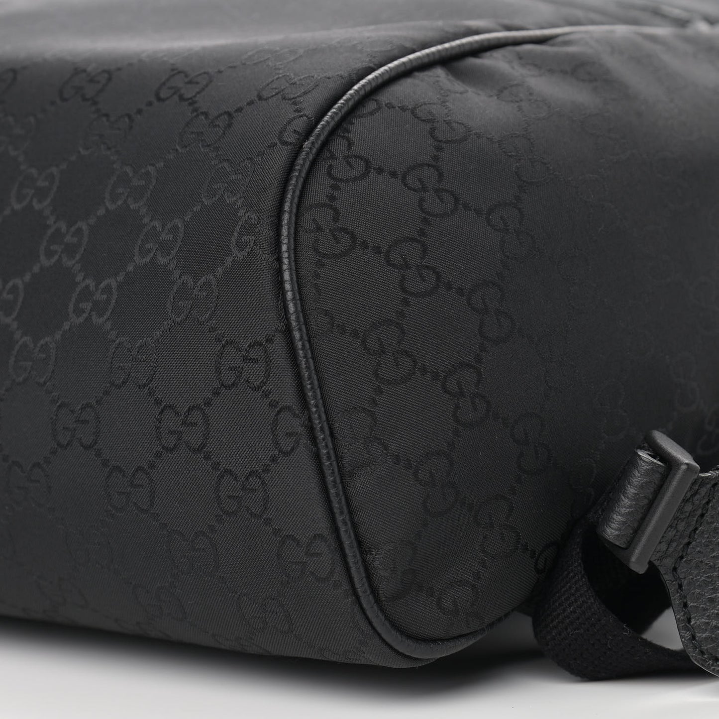 Nylon Monogram Slim Backpack Black