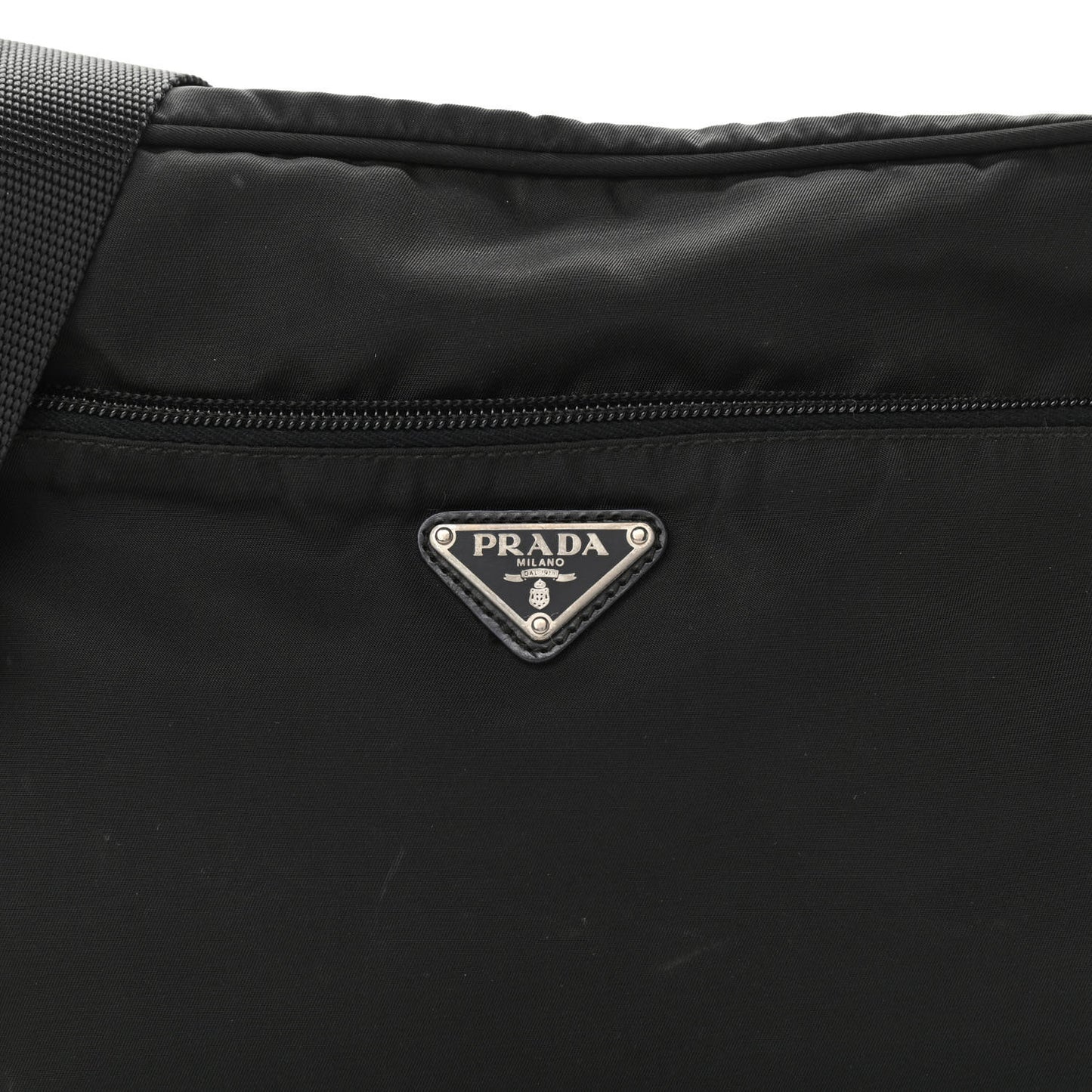 Nylon Tessuto Vela Crossbody Bag Black