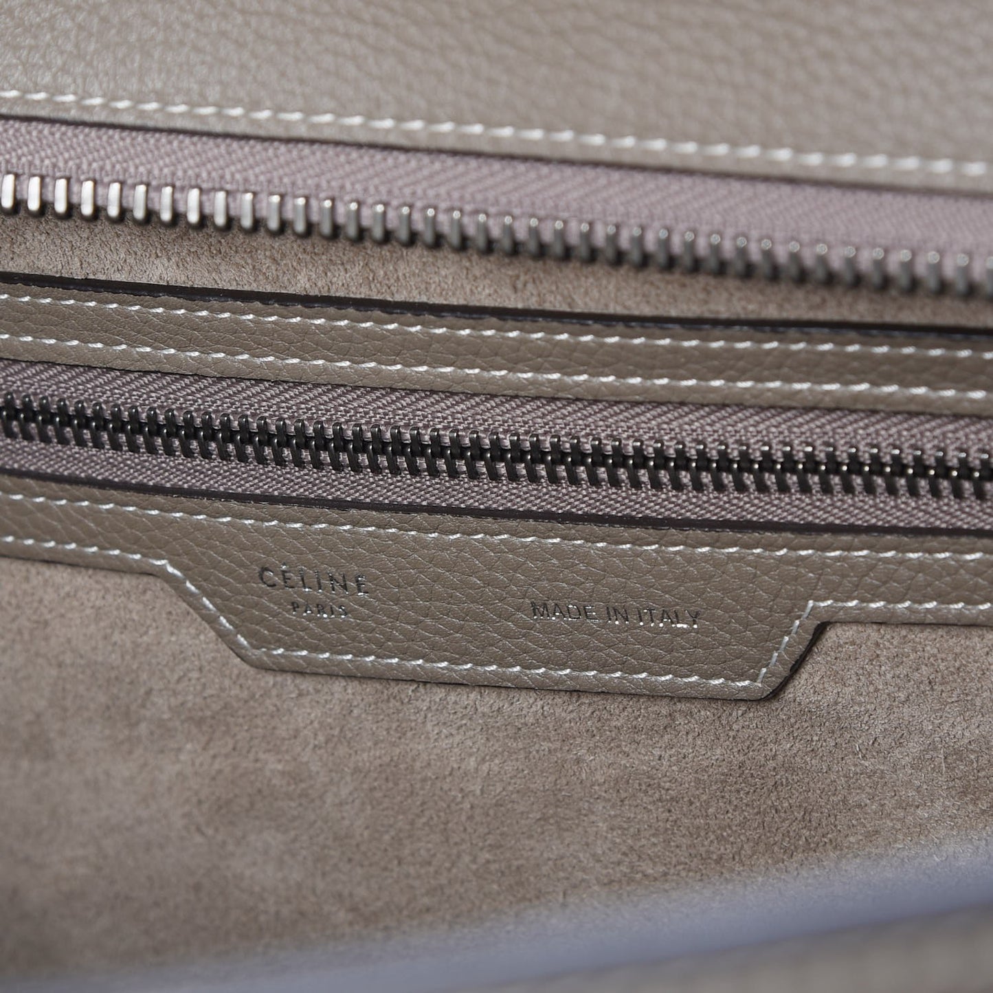 Drummed Calfskin Mini Luggage Souris
