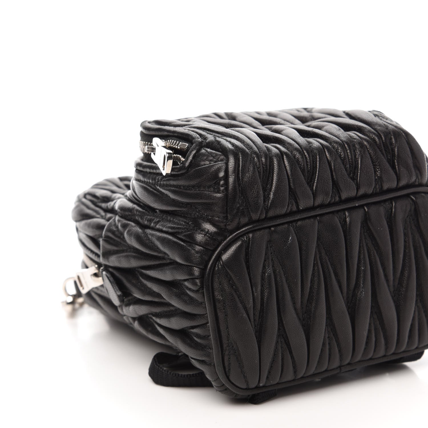 Miu Miu Nappa Matelasse Mini Backpack Black 6 of 10