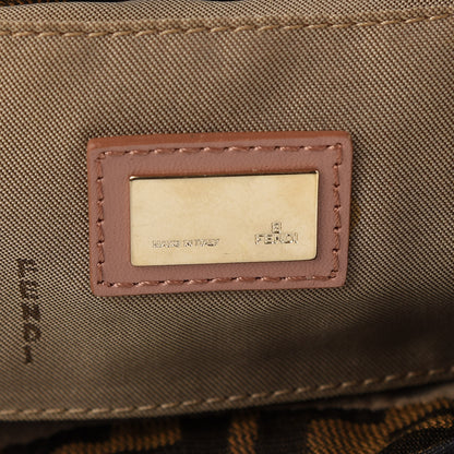 Fendi Zucca Cuoio Lucido Small Chef Shoulder Bag Tobacco Bois de Rose 6 of 11