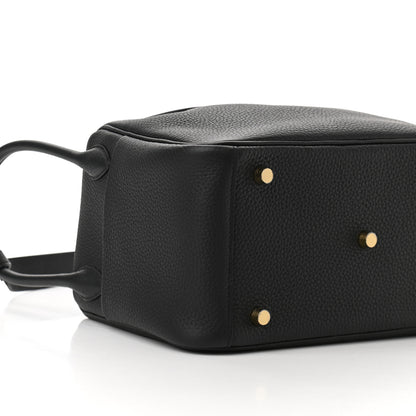 Hermes Taurillon Clemence Lindy 26 Black 9 of 11