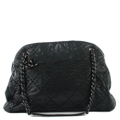 Chanel Iridescent Calfskin Large Just Mademoiselle Bowling Bag Blue 1 of 7