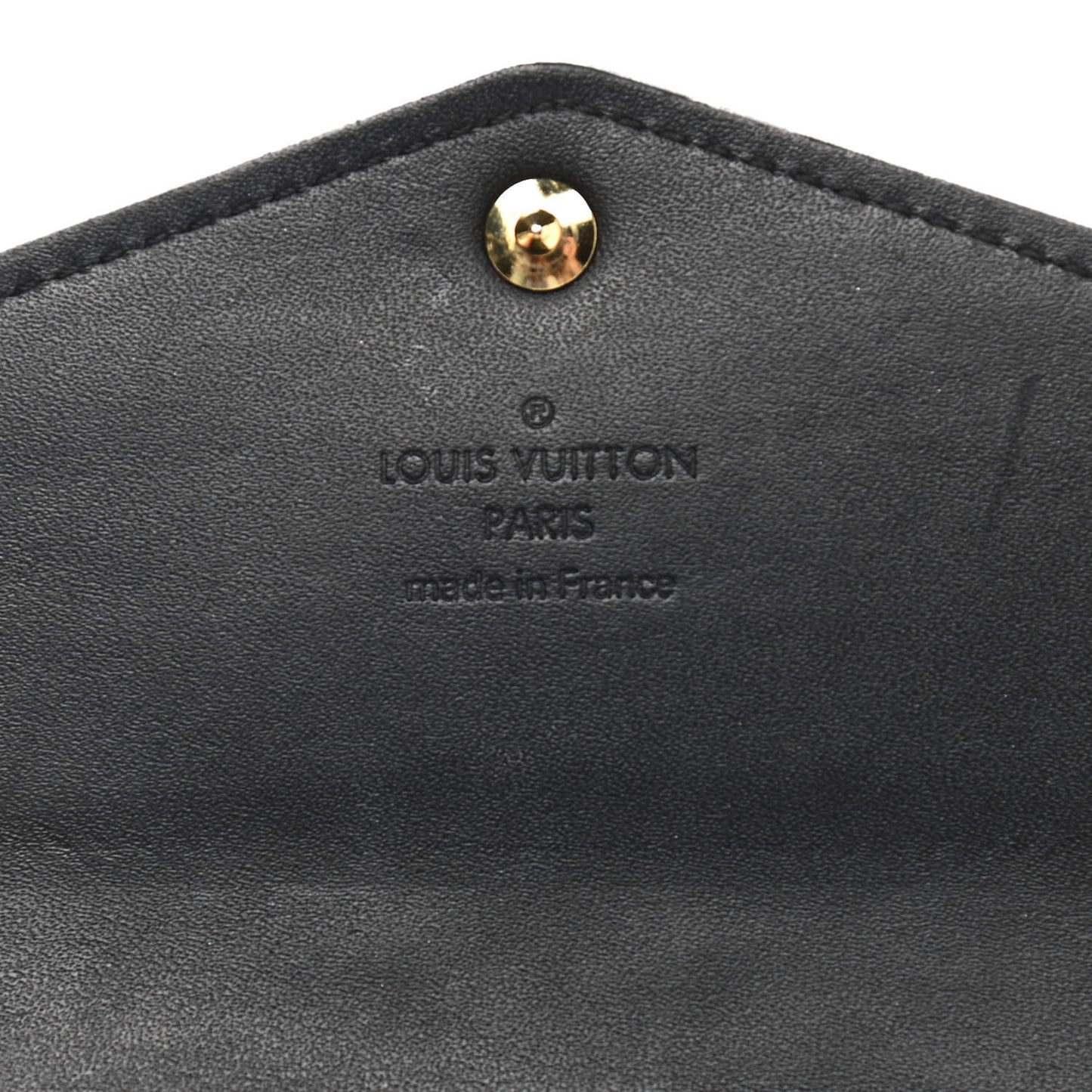 Vernis Sarah Compact Wallet Black Magnetique