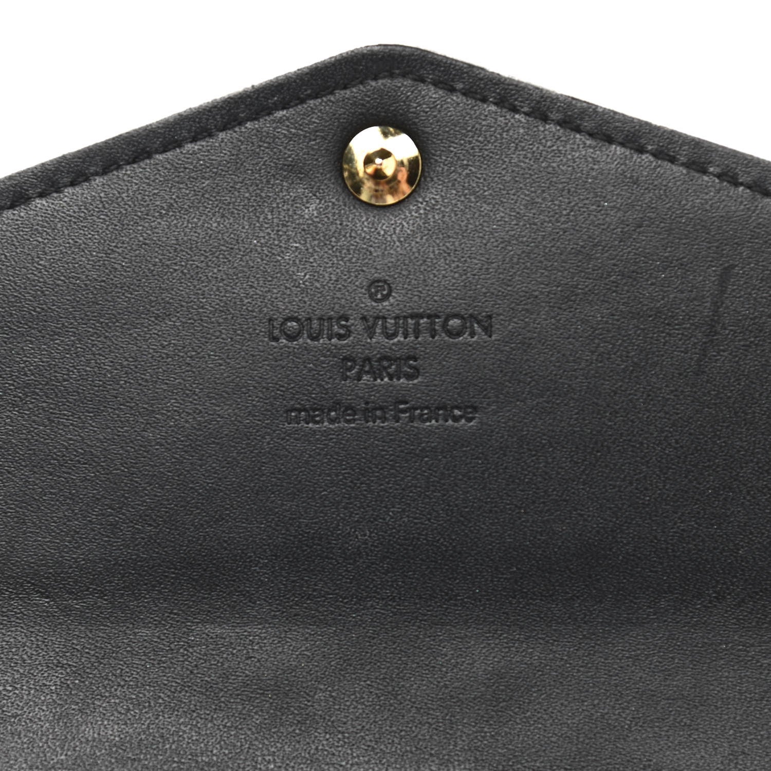 Louis Vuitton Vernis Sarah Compact Wallet Black Magnetique 6 of 6