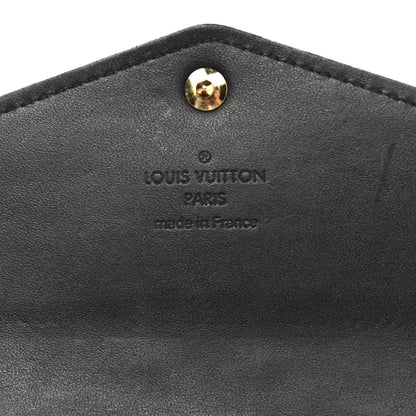 Louis Vuitton Vernis Sarah Compact Wallet Black Magnetique 6 of 6