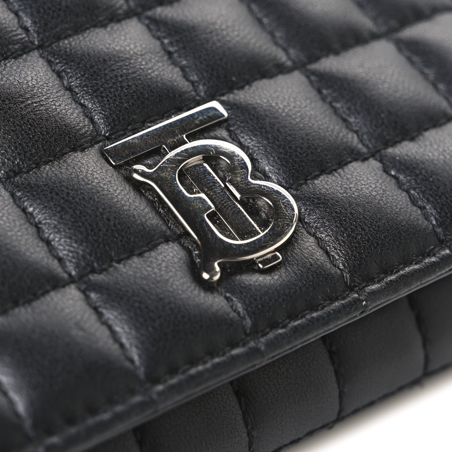 Burberry Lambskin Quilted Small Lola Folding Wallet Black 8 of 8