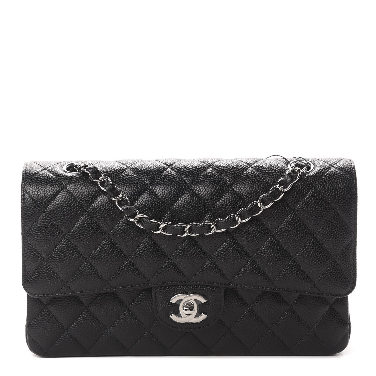 Chanel Caviar Quilted Medium Double Flap Black 1 of 11