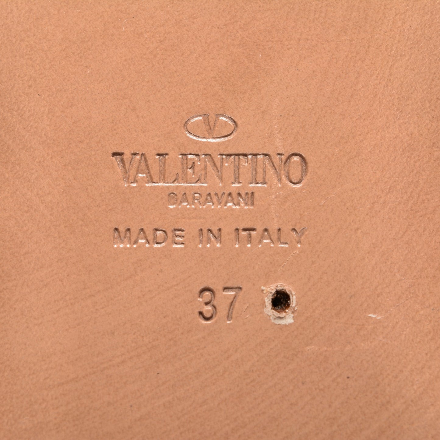 Nappa Crystal Camouflage Rockstud Flat Sandals 37 Multicolor