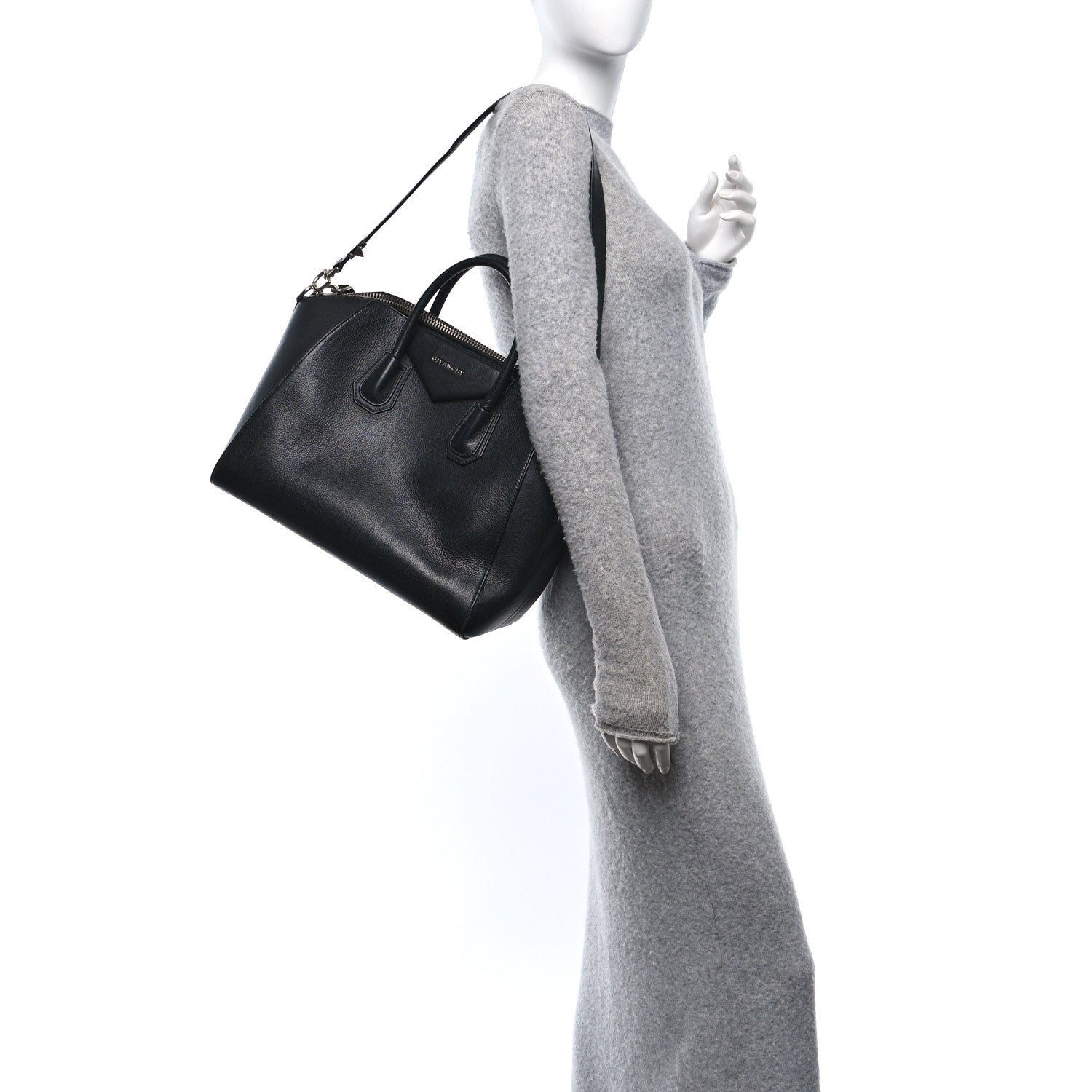 Givenchy Sugar Goatskin Medium Antigona Black 2 of 10