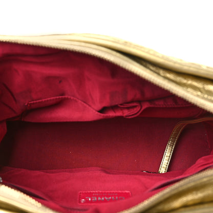 Chanel Metallic Aged Calfskin Quilted Medium Gabrielle Gold 5 of 10