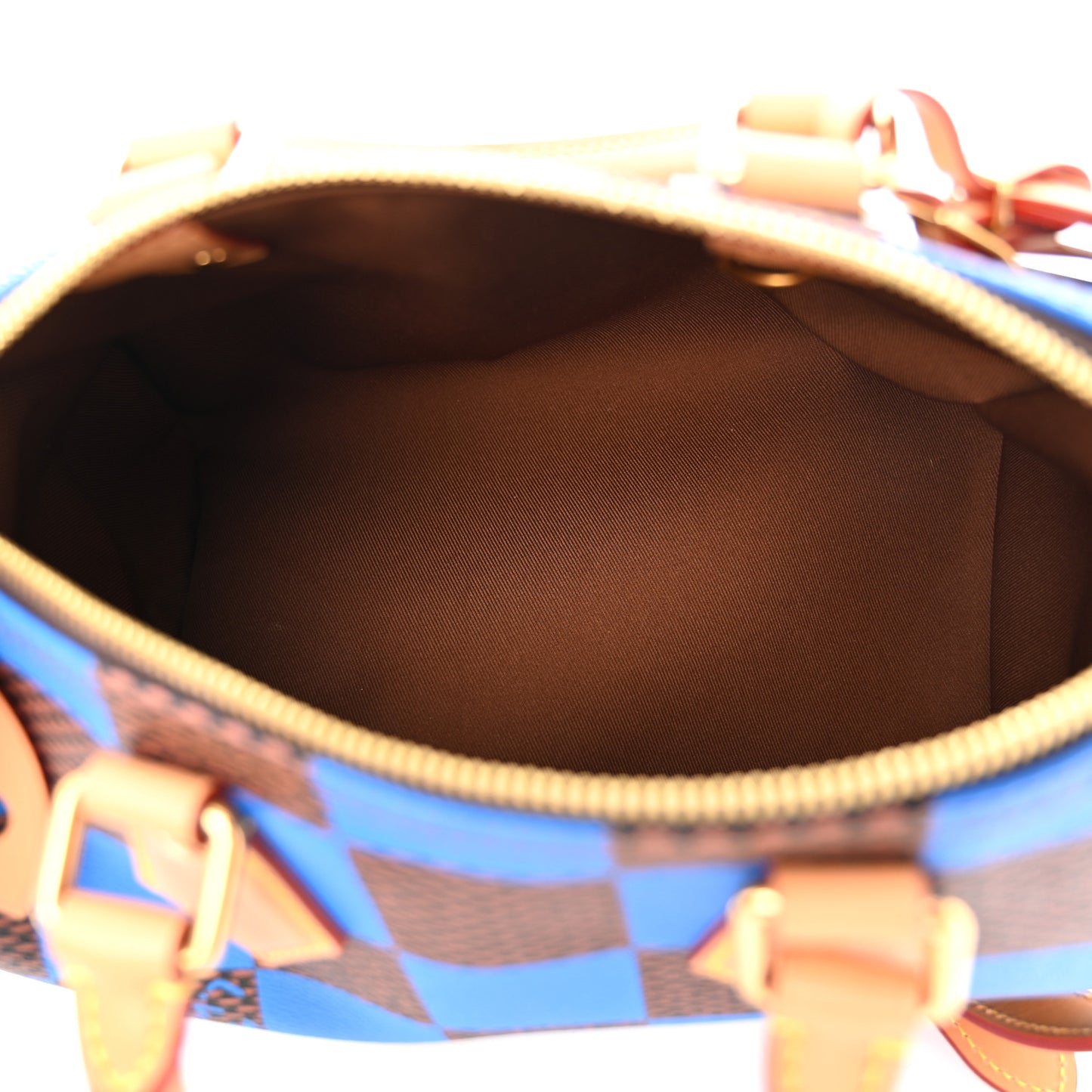 Damier Pop Speedy Bandouliere 25 Blue