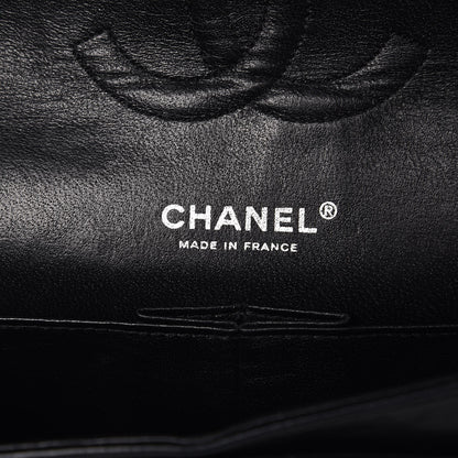 Chanel Lambskin Quilted Medium Double Flap Bijoux Chain Black 7 of 10