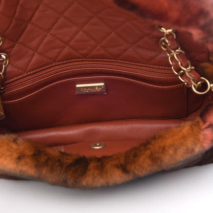 Chanel Orylag Lambskin Medium Flap Blue Orange 5 of 8
