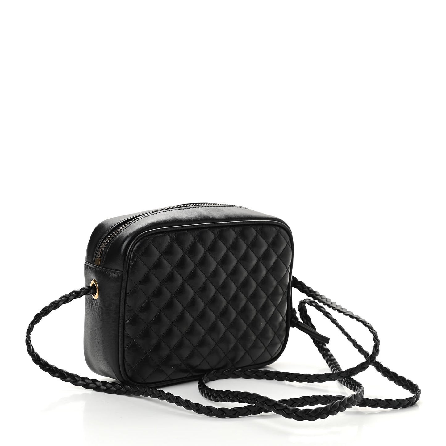 Calfskin Trapuntata Web Mini GG Shoulder Bag Black