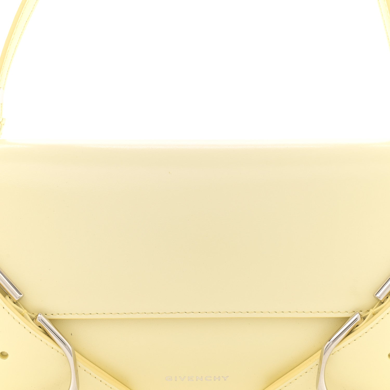Givenchy Calfskin Voyou Flap Bag Soft Yellow 8 of 13