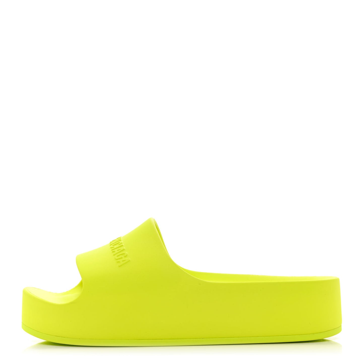 Rubber Womens Chunky Slide Sandals 41 Acid Lime