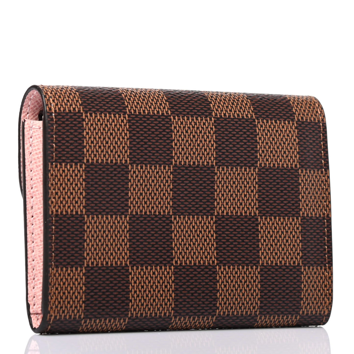 Damier Ebene Rosalie Coin Purse Rose Ballerine