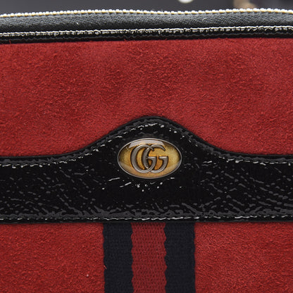 Gucci Suede Patent Ophidia Belted iPhone Case 85 34 Hibiscus Red 10 of 11