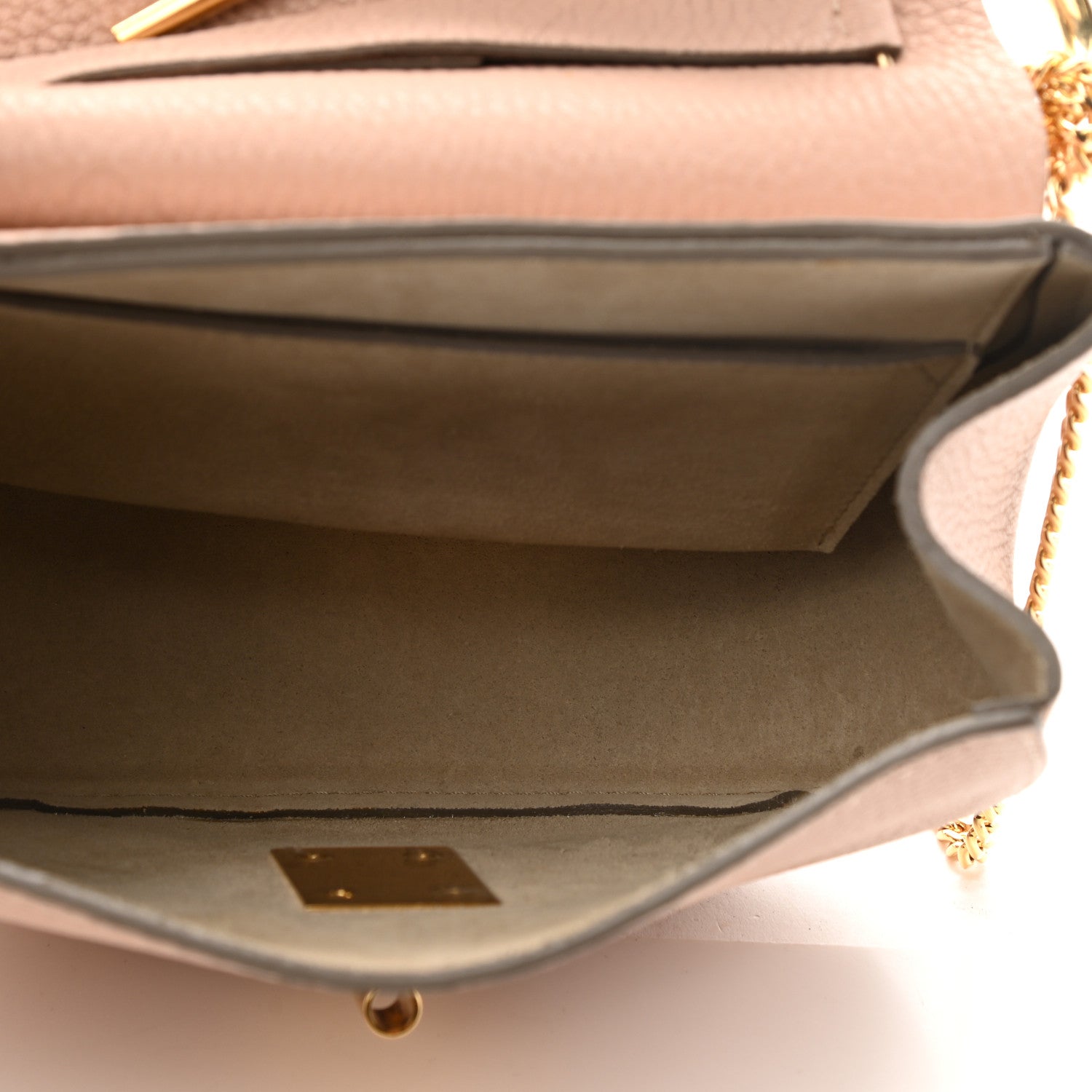 Chloe Grained Lambskin Mini Drew Shoulder Bag Cement Pink 5 of 10