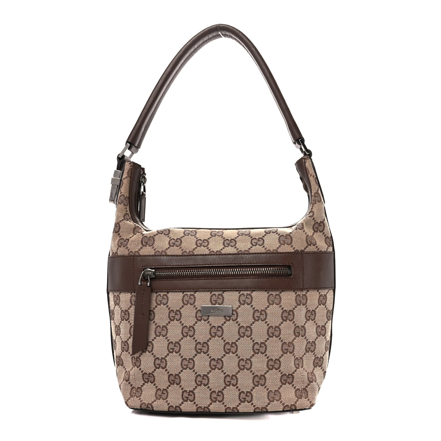 Gucci Monogram Hobo Dark Brown 1 of 11