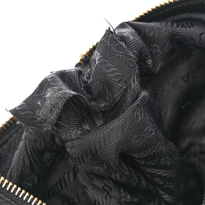 Prada Tessuto Nylon Chain Shoulder Bag Black 8 of 12