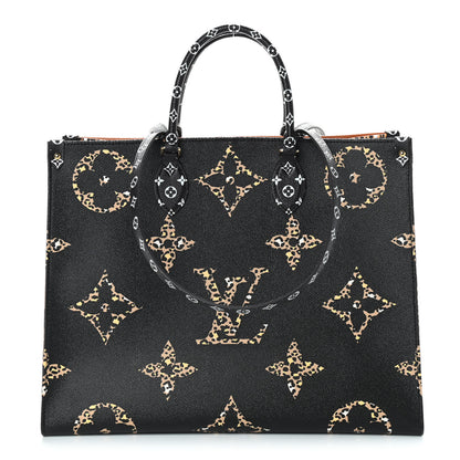Louis Vuitton Monogram Giant Jungle Onthego GM Black 1 of 9