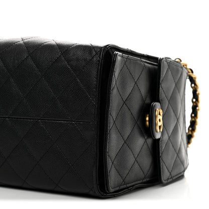 Chanel Caviar Quilted Medium Chanel 25 Handbag Black 11 of 12