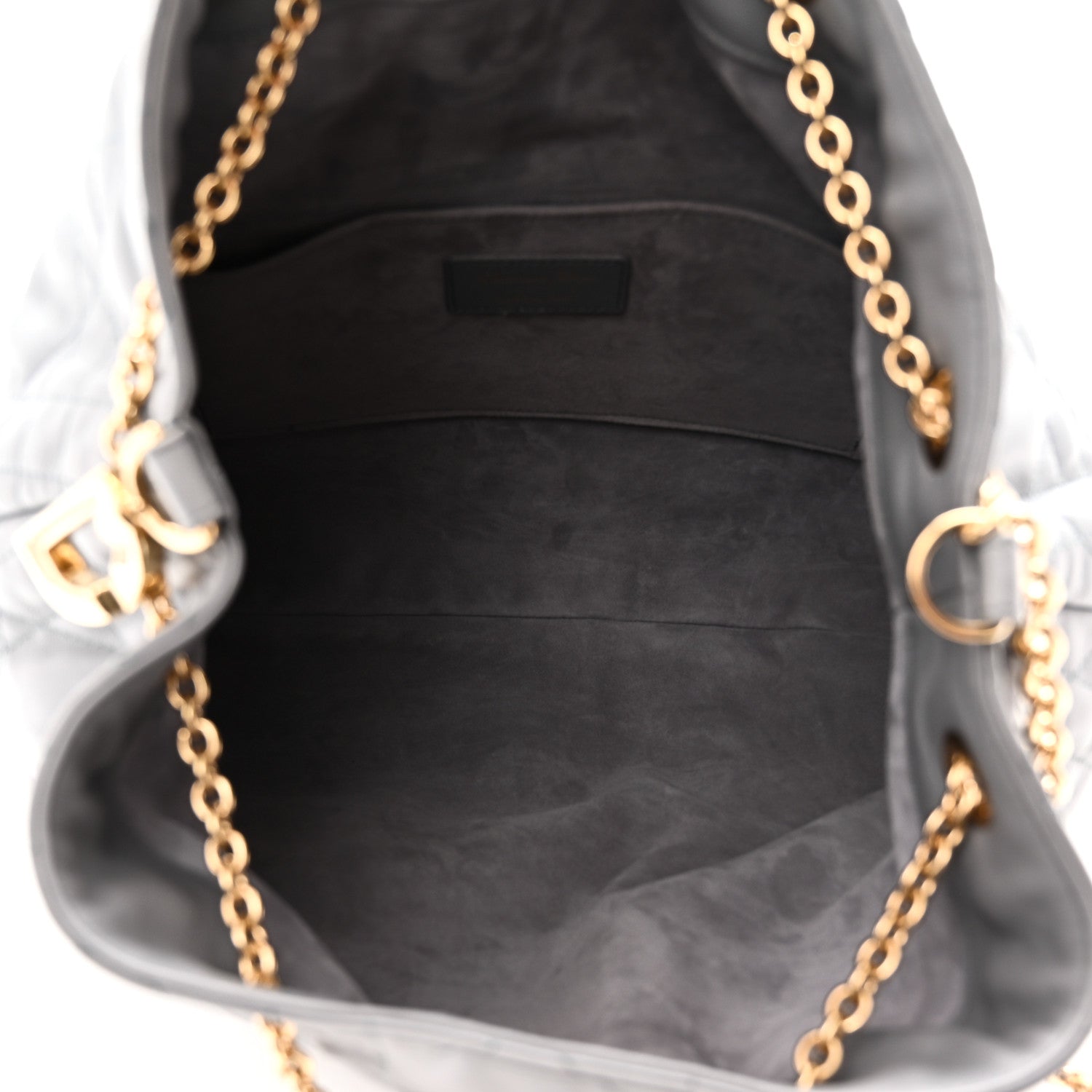 Christian Dior Lambskin Supple Macrocannage Ammi Bag Grey 5 of 9