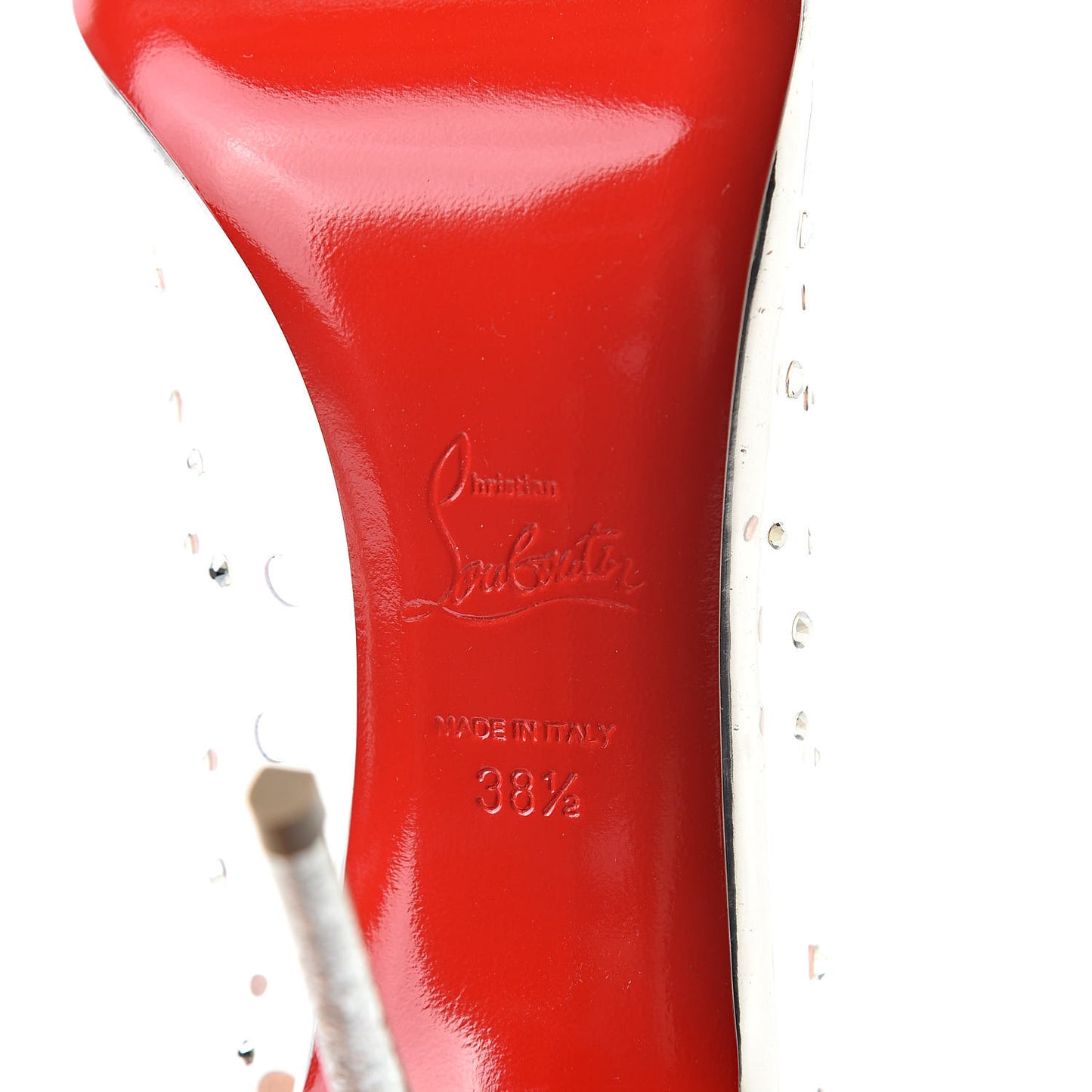 PVC Specchio Degrastrass 100 Pumps 38.5 Silver