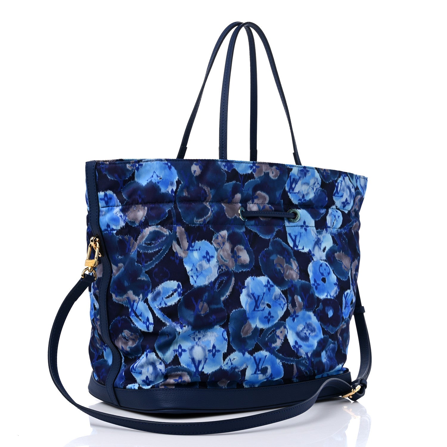 Louis Vuitton Nylon Monogram Ikat Noefull MM Grand Blue 3 of 9