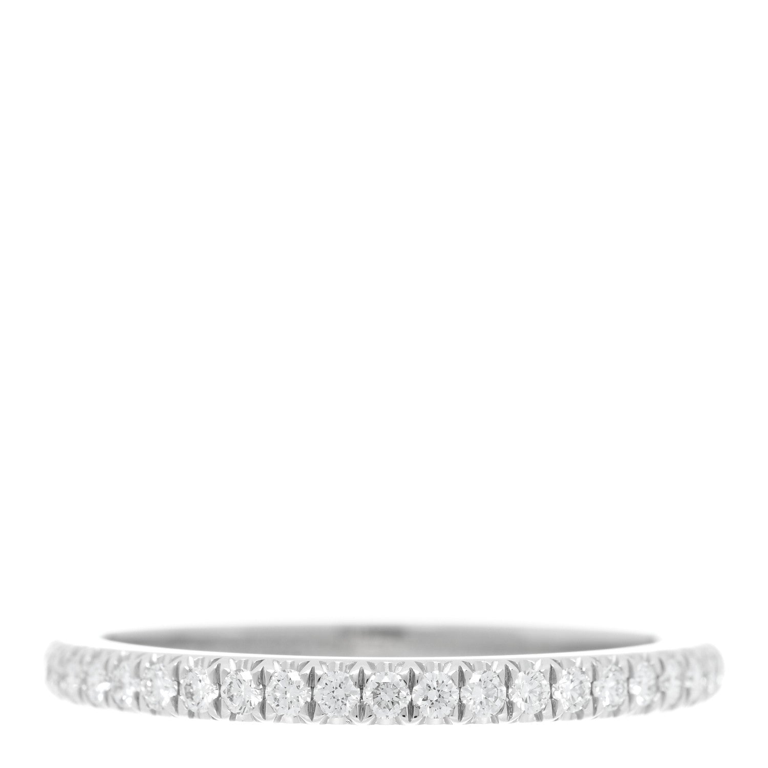 Tiffany Platinum Diamond .17ctw Half Circle Soleste Band Ring 54 7 1 of 4