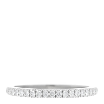 Tiffany Platinum Diamond .17ctw Half Circle Soleste Band Ring 54 7 1 of 4