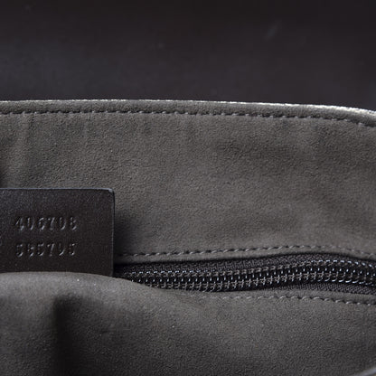 Gucci GG Supreme Monogram Selleria Calfskin Satchel Messenger Bag Beige Ebony Cocoa Marrone Scuro 12 of 13