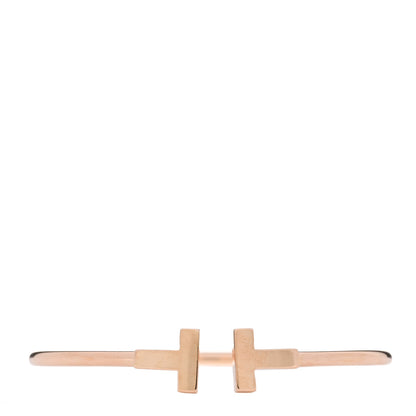 Tiffany 18K Rose Gold T Wire Bracelet 1 of 3