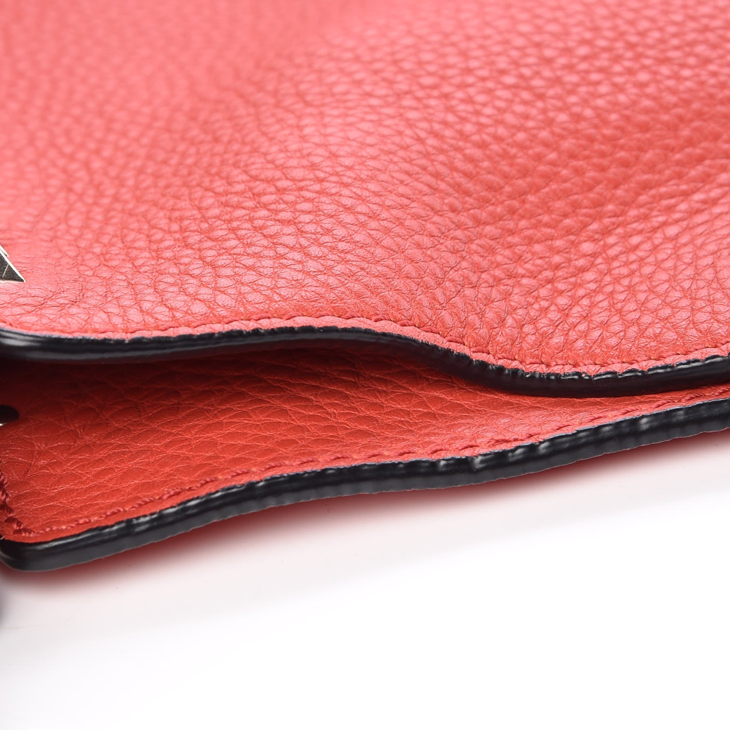 Valentino Garavani Pebbled Calfskin Small Rockstud Flip-Lock Messenger Bag Deep Coral 9 of 11