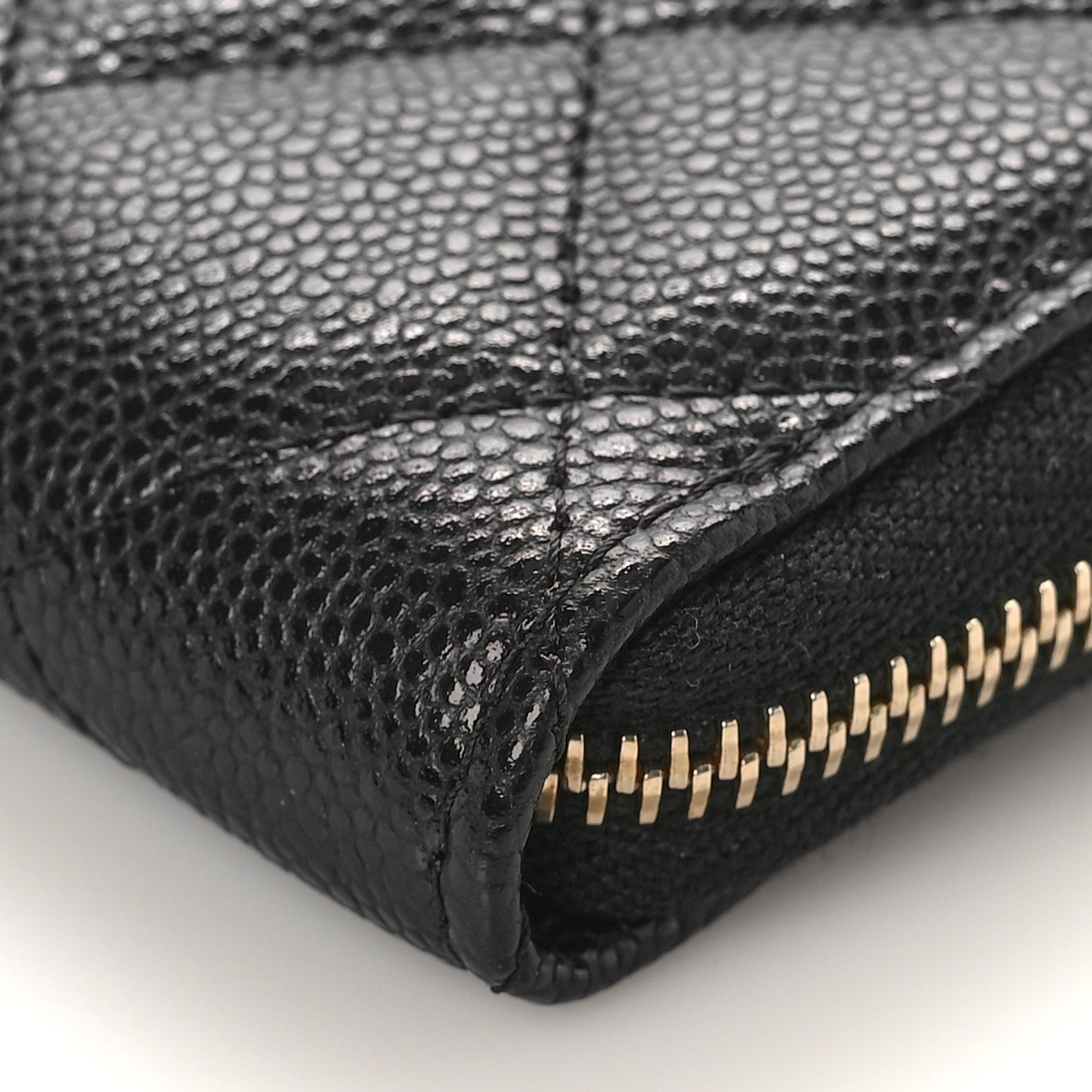 Chanel Caviar Quilted Zipped Key Holder Case Black 9 of 10