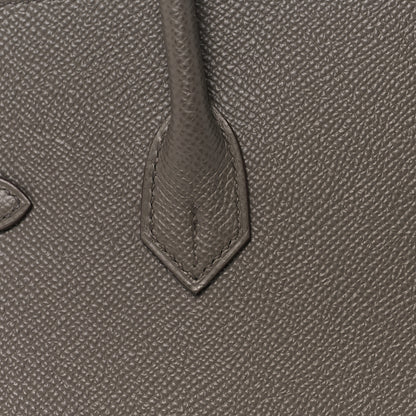 Hermes Epsom Birkin Sellier 25 Etain 12 of 35