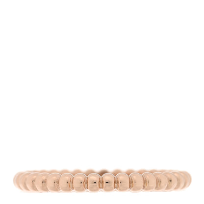 Van Cleef & Arpels 18K Rose Gold Small Perlee Ring 53 6.5 3 of 5