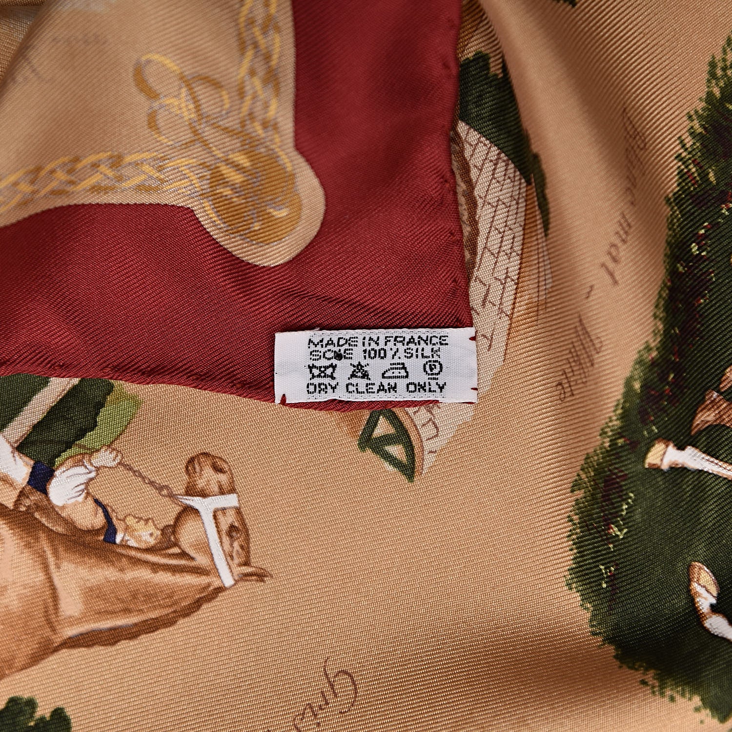 Hermes Silk Les Robes Pocket Square Scarf 3 of 5