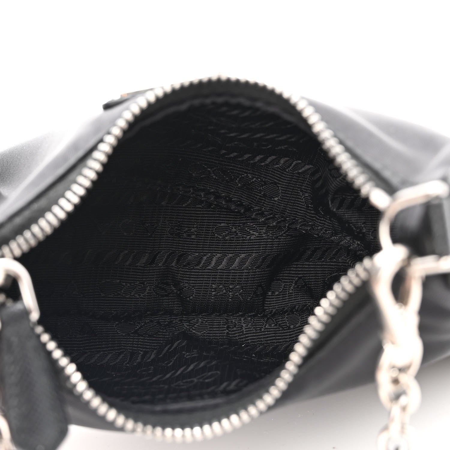Prada Tessuto Nylon Mini Re-Edition 2000 Shoulder Bag Black 5 of 11